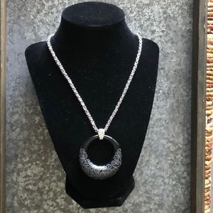 Sold! Brighton necklace black and silver